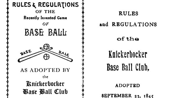 The Knickerbocker Rules and When Baseball Started Looking Modern